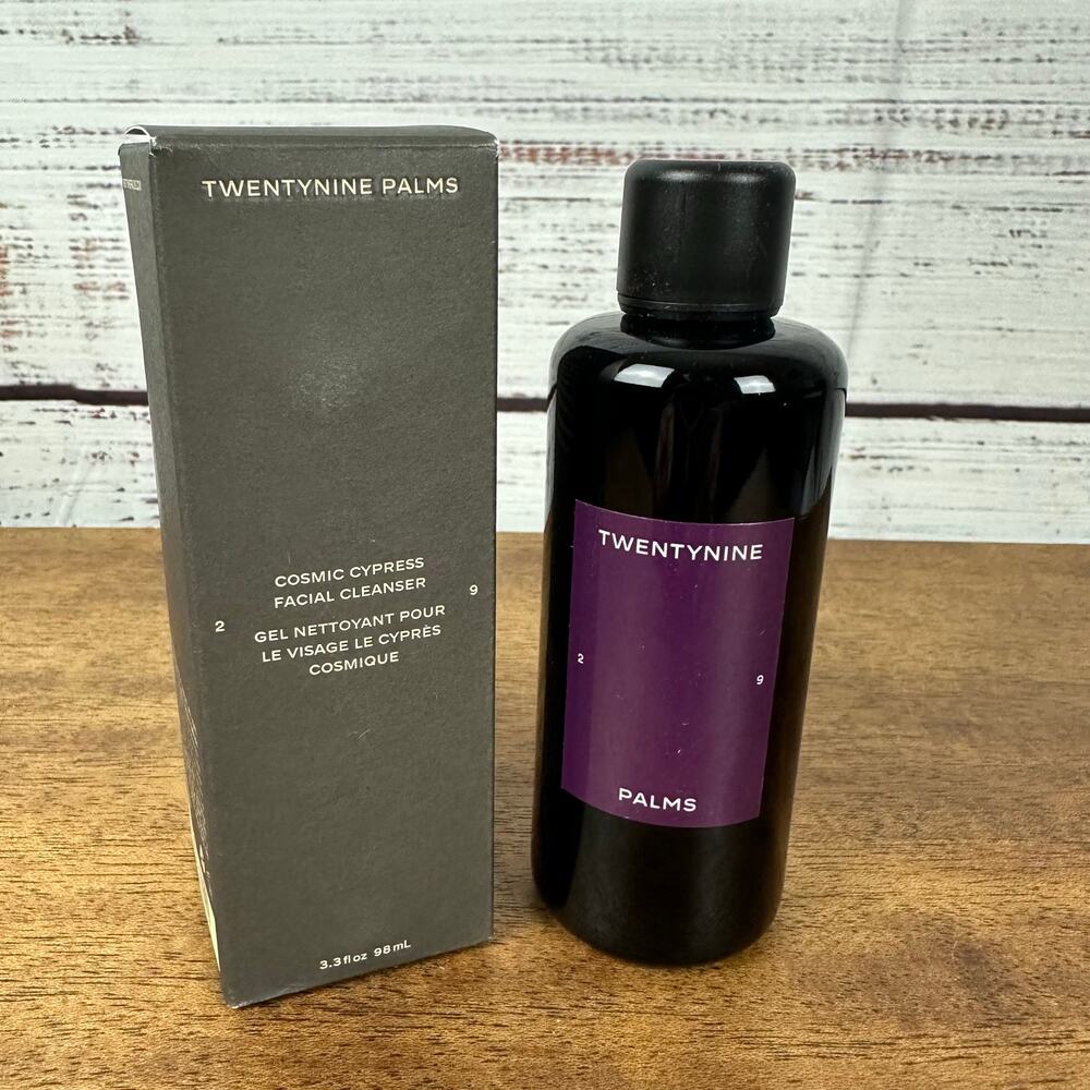 NEW in Box TwentyNine Palms Cosmic Cypress Facial Cleanser Gel 3.3 Fl Oz Luxury